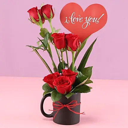 Love You Mug Arrangement 